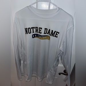 Notre Dame Football Long-Sleeve Tee- Under Armour- Large